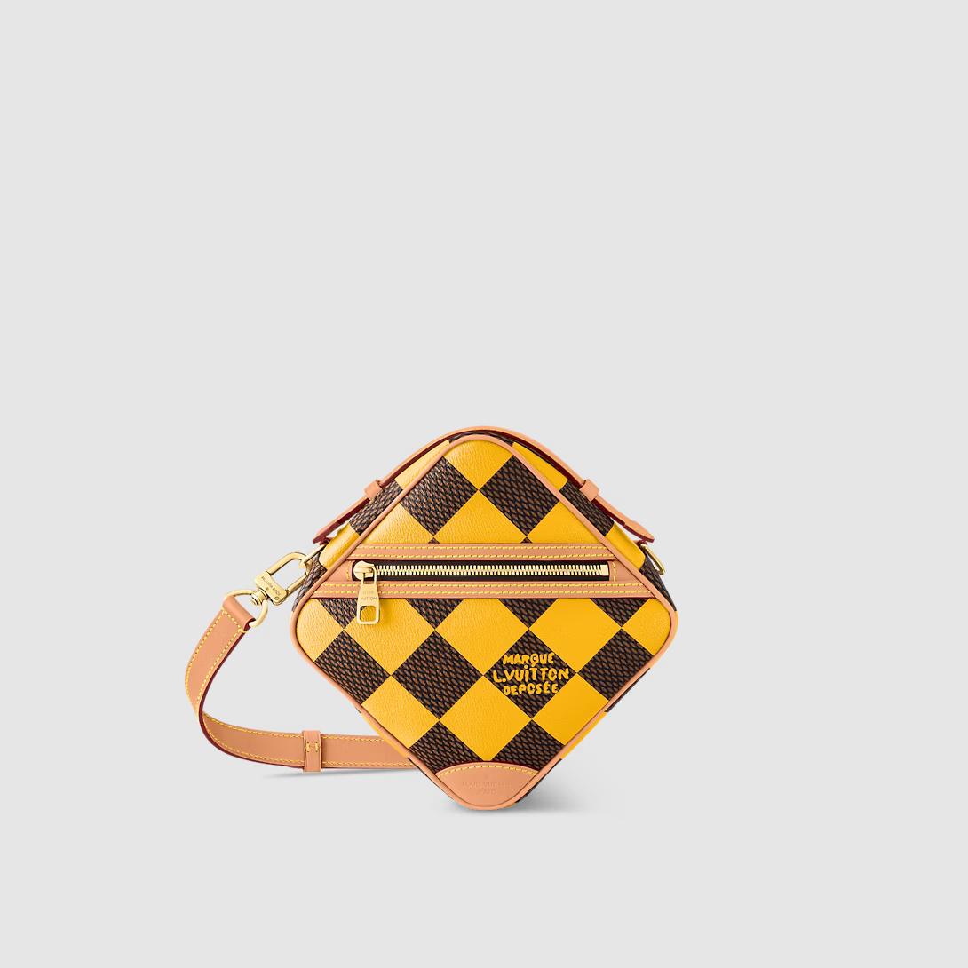 Túi Louis Vuitton Chess Messenger Damier Other Nam Vàng